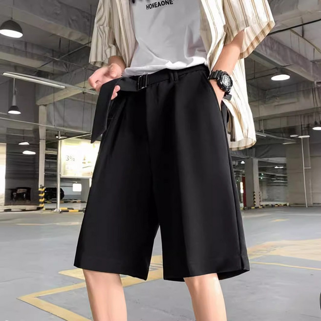 【輕熟風薄款】西裝短褲 男裝短褲 五分褲 七分褲 休閒褲 西褲 夏季薄款 寬鬆闊腿 過膝五分 2024新款 DK風格