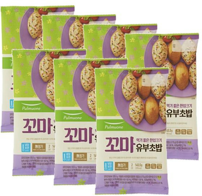 풀무원 꼬마 유부초밥 재료 2인분, 7개, 145.5g