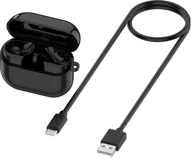 삼성 갤럭시 버즈3 (R530)/ 갤럭시 버즈3Pro(R630)원장 충전 케이스- 무선 충전과 스마트 페어링의 훌륭한 파트너 대용량 배터리로 지속적인 긴 배터리 수명을 제공, 블랙, 갤럭시 버즈3 (R530), 1개