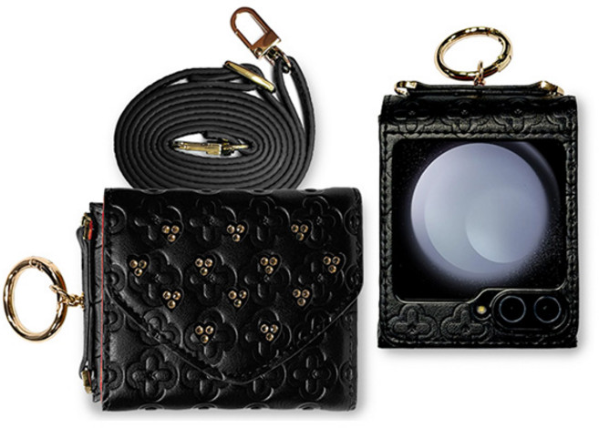 비너스 프리미엄 라벨라 하트큐빅 다이어리 케이스 Z플립5 (F731) Z플립6 (F741)