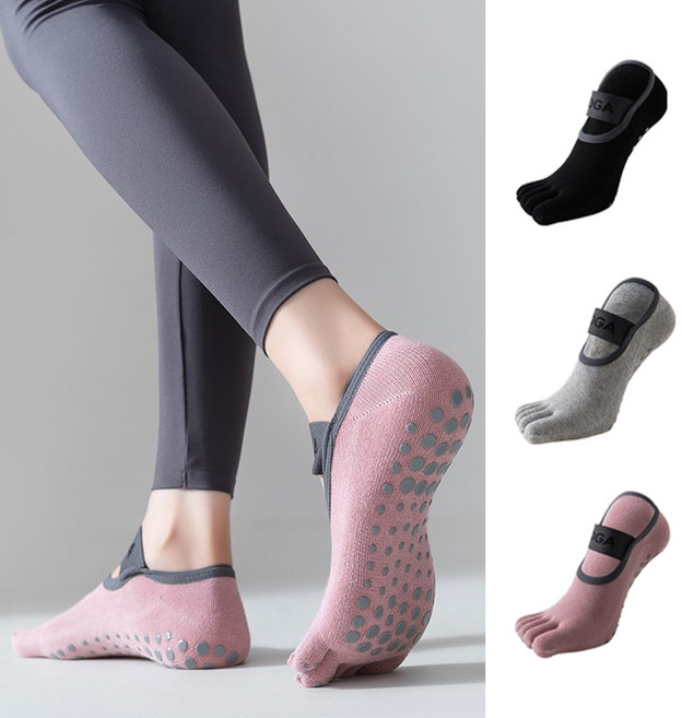 미끄럼장지 논습립 발가락양말 토삭스 요가양말 3장셋트