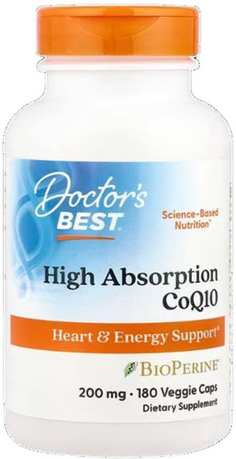 닥터스베스트 코큐텐 코큐10 코엔자임 Coq10 유비퀴논 바이오페린 200mg 180캡슐, 1개, 180정