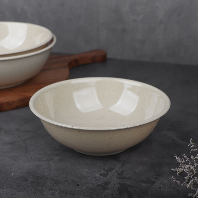A 우동기 마블 BB 순백 멜라민 그릇 라면 우동 비빔밥 식당, A 우동기 소 마블 18.3cm (078575), 1개