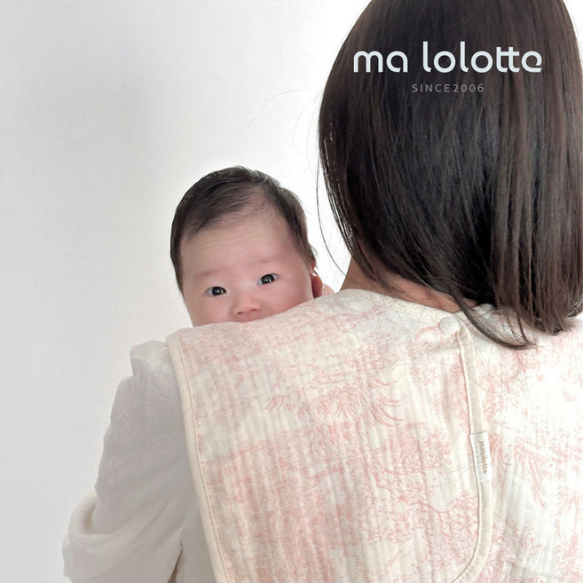 마롤로뜨 엄마 턱받이 수유 앞치마 가리개 가운 트림패드 침받이 조끼, 핑크_뜨왈드주이 수유앞치마, 1개, 1개입