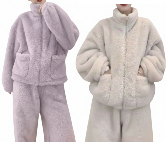 여성 봄 홈웨어 상하의 세트 편한 잠옷 집콕룩 후리스