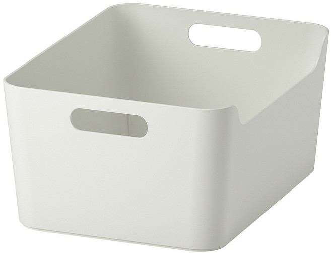 이케아 우프다테라 수납정리함 장난감 수납상자 화이트 (대형), 1개, 화이트(대)