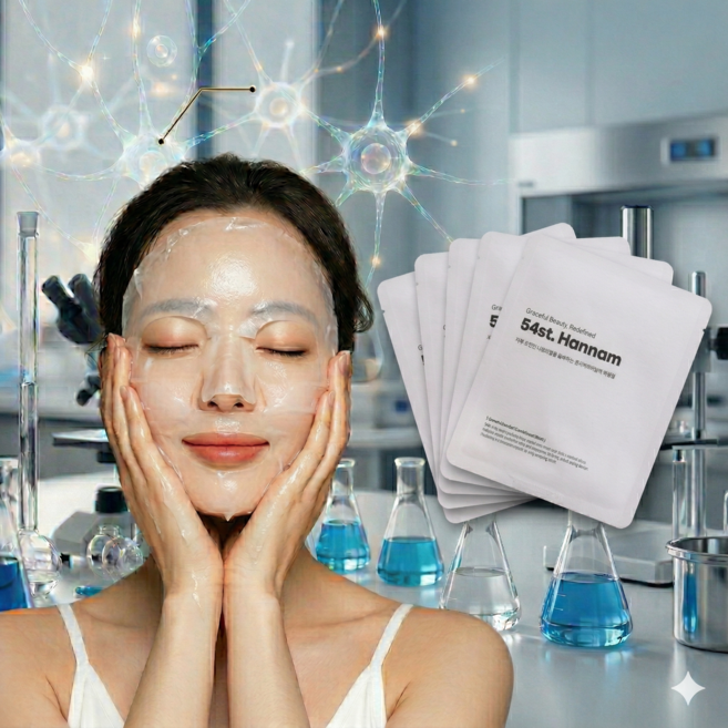 54스트릿한남 줄기세포 배양액 마스크팩 프리미엄 피부진정 마스크팩, 1개, 5개입