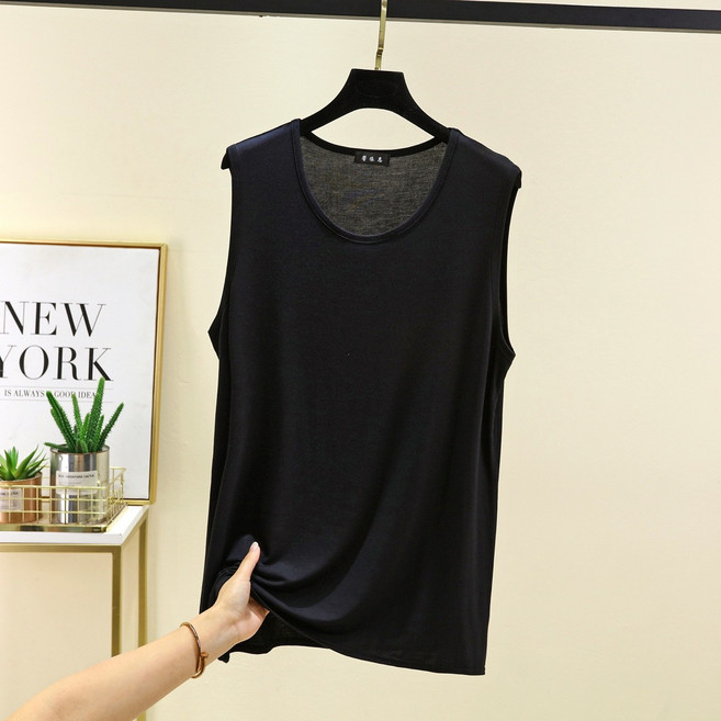 여성 빅사이즈 모달 민소매 나시 티셔츠 XXL~XXXXL