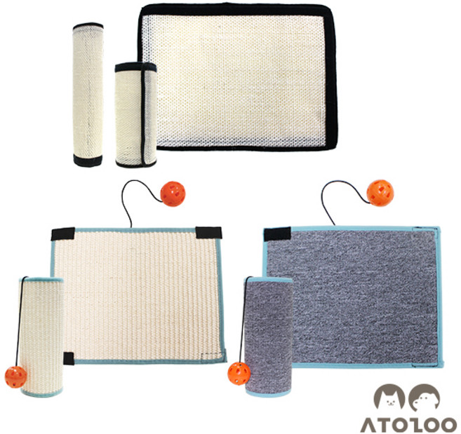 아토주 기둥형 고양이 스크래쳐 사이잘 3종, [618200]고양이 스크래쳐-사이잘 기본형, 1개