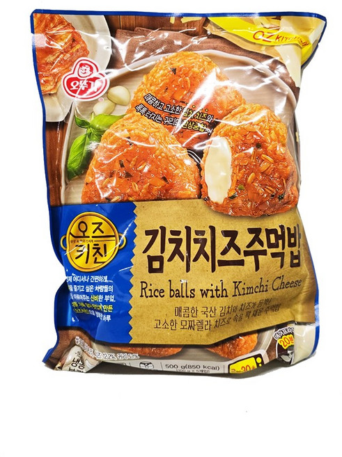 오뚜기 냉동 오즈키친 김치치즈주먹밥, 1개, 500g