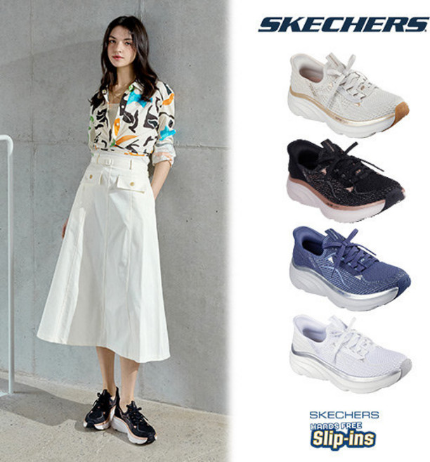 스케쳐스 26SS 최신상 여성용 글리터 디럭스 베이퍼 슬립인스 워킹화