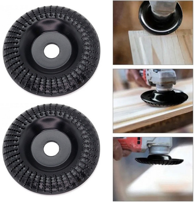 아이베란다 목재 연마 홈파기 그라인더 날 목공용, 2개, 16mm