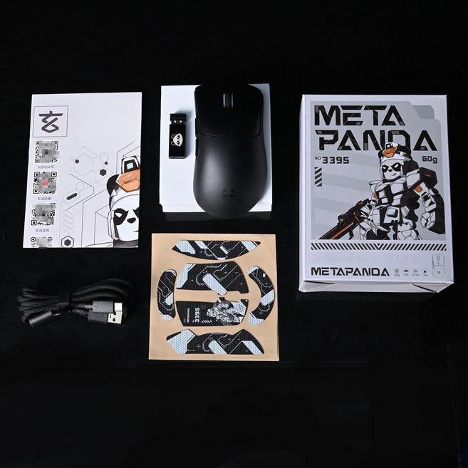 커세어 세이버 v2 PRO 울트라 빛 무선 게이밍 마우스, 기본 색상, P1 1K 블랙