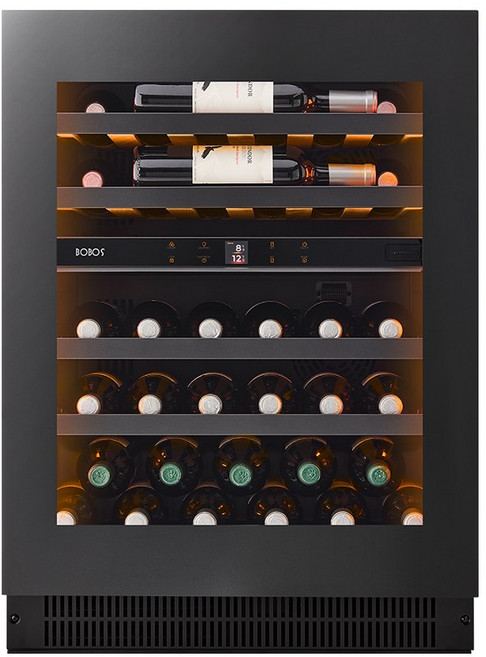보보스 와인셀러 JG-48B 최대 39병 빌트인 겸용 듀얼타입, 블랙