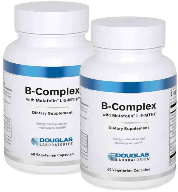 더글라스랩 비타민B 콤플렉스 활성엽산 메틸코발라민 캡슐 Douglas Laboratories B-Complex with Metafolin, 2개, 60정 - 쿠팡