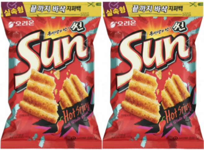 오리온 태양의 맛 썬 핫 스파이시, 420g, 2개