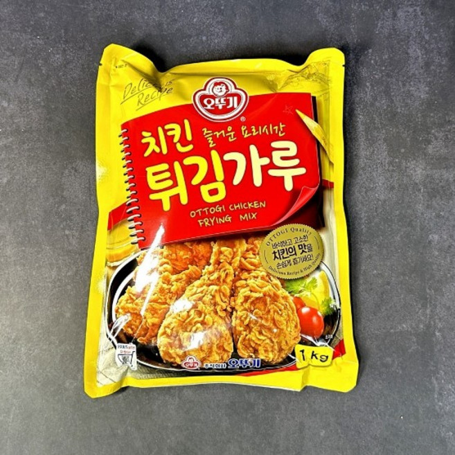 오뚜기 치킨튀김가루 치킨파우더 대용량 업소용, 1kg, 2개