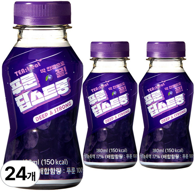티트리트 푸룬 딥스트롱 주스, 180ml, 24개