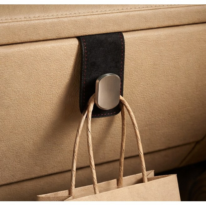 픽바이슈 자동차 차량 글러브박스 조수석 후크 걸이, 블랙-싱글, 1개