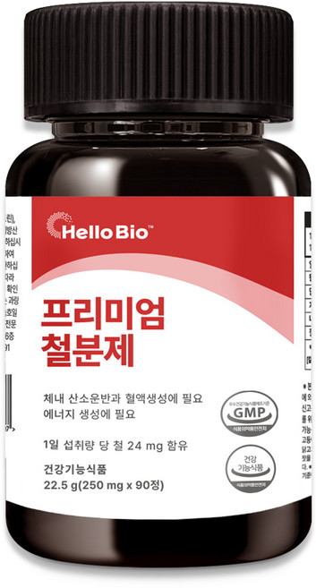 헬로바이오 프리미엄 철분제, 22.5g, 1개