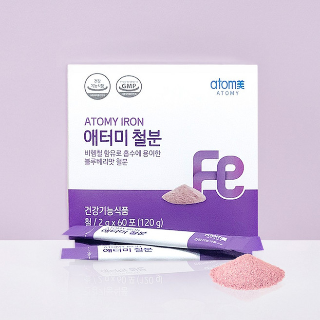 애터미 철분 60포 60일분 (애터미 영양제), 120g, 2개