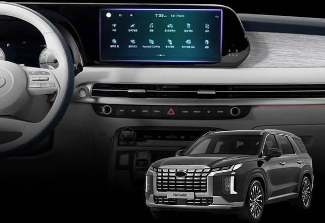 [오카] 더뉴 팰리세이드 호환 용품 네비게이션 액정보호 필름 12.3인치, 1GB, 네비필름_더뉴팰리세이드_12.3인치