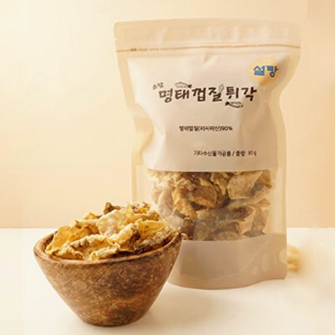 거창 전통방식 수제 설탕 명태껍질튀각 80g 거창시니어클럽, 1개