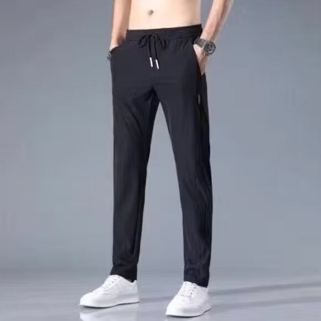 冰絲褲男 涼感運動長褲 夏季薄款 速乾 直筒工作褲