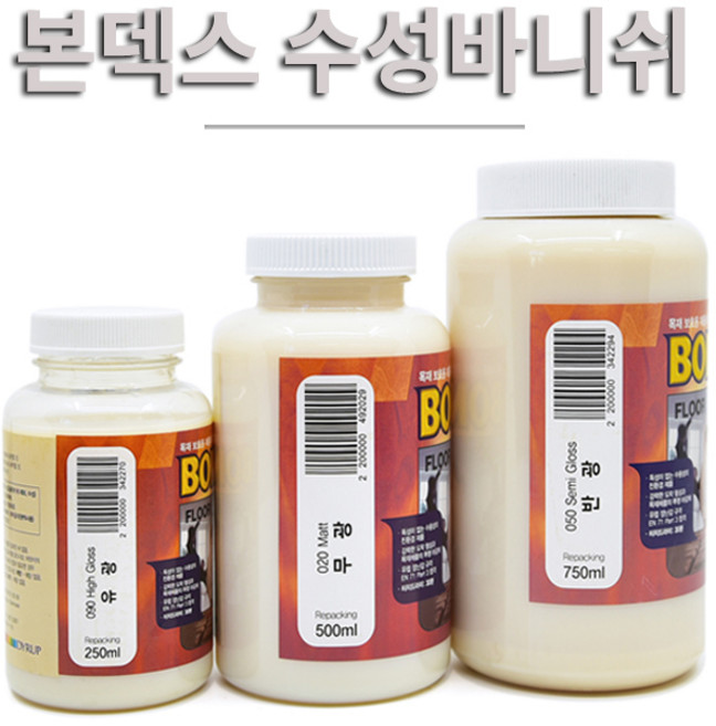 본덱스 수성바니쉬 실카 우드 바니쉬 니스 무광 유광 반광 250ml 500ml 750ml, 1개