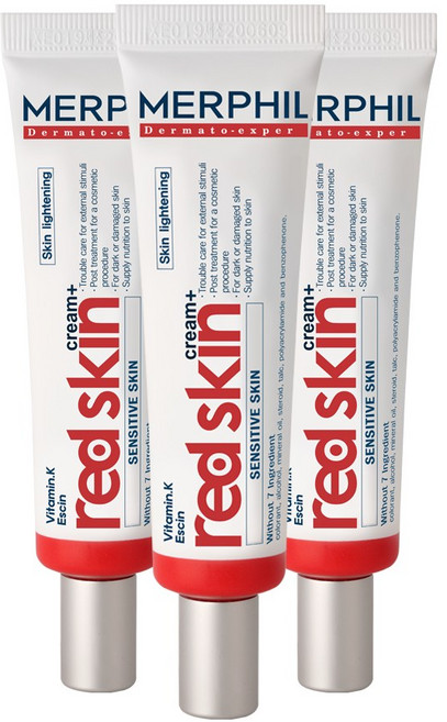 메르필 붉은기 안색 홍조 집중개선 레드스킨 크림, 30ml, 3개