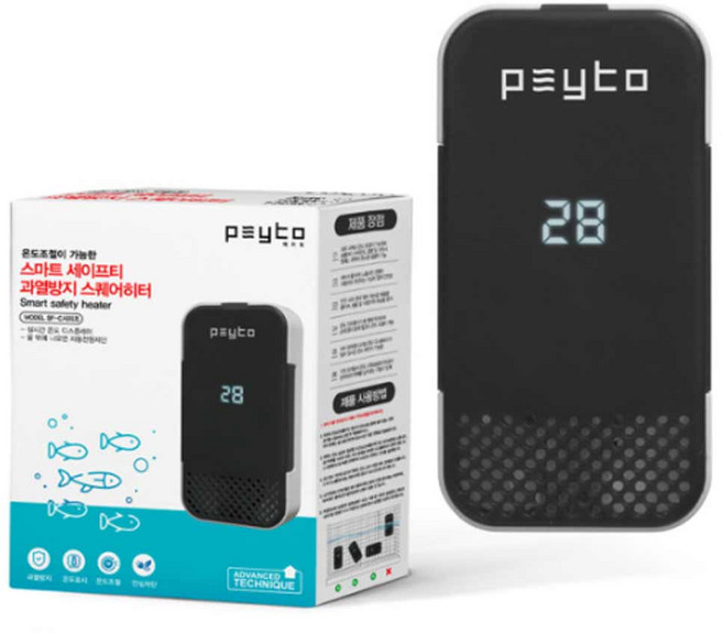 페이토 스마트 세이프티 과열방지 스퀘어 어항히터 100W PK-SF100C, 1개