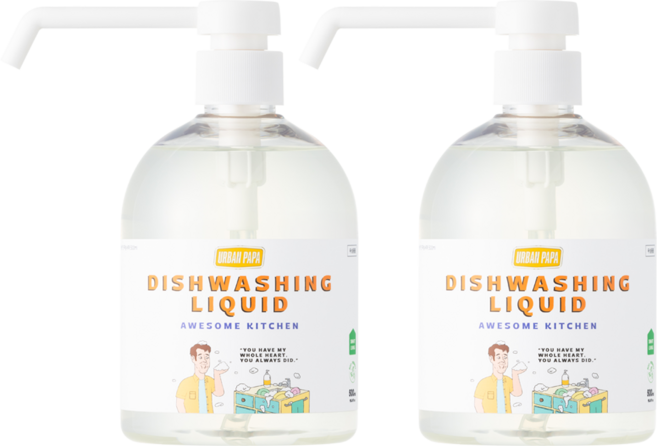 어반파파 어썸키친 주방세제 500ml EWG그린등급.2통, 2개