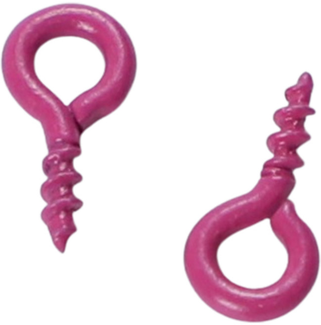 컬러나사링 13칼라 10mm 인형연결고리 키링 장식 재료 만들기 공예 키홀더 열쇠 피규어 트리 칼라 비즈 DIY, 핫핑크, 1개