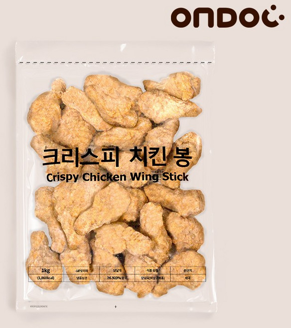 [온도씨] 크리스피 치킨 봉 1kg x 10개, 단품