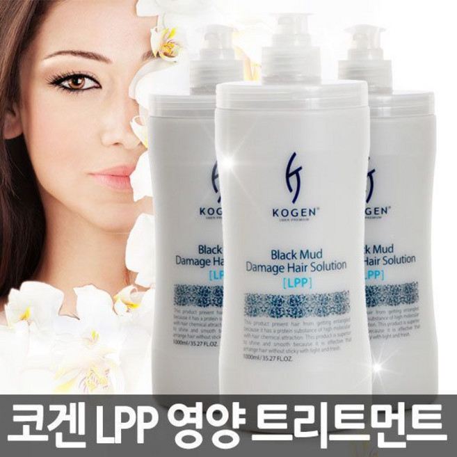 코겐 블랙머드 LPP 트리트먼트1000ml/헤어팩/로션, 코겐 블랙머드 LPP트리트먼트 1000ml+순콜라겐, 1개, 1L