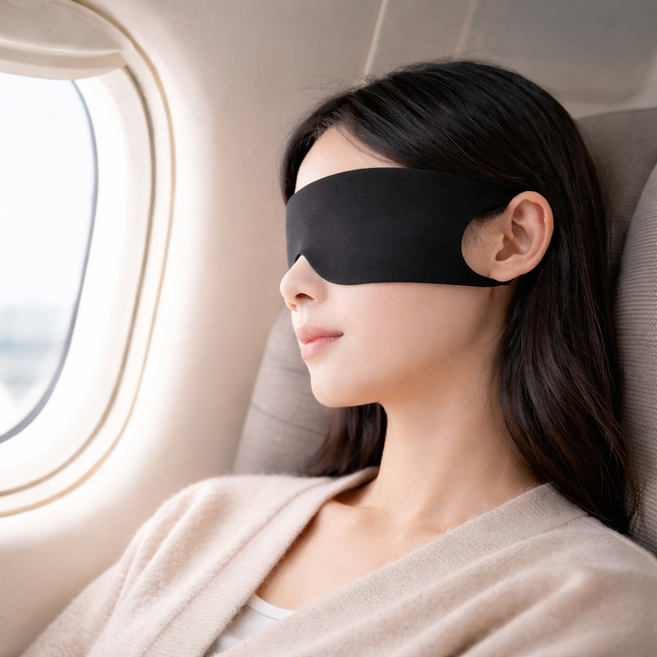 캐터스 슬림형 초경량 수면안대 아이마스크 숙면 암막 눈가리개 1+1