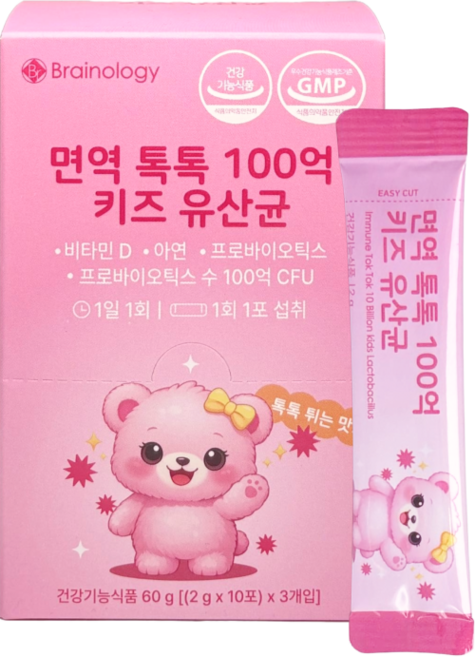 면역톡톡 100억 키즈 유산균, 1개, 30회분