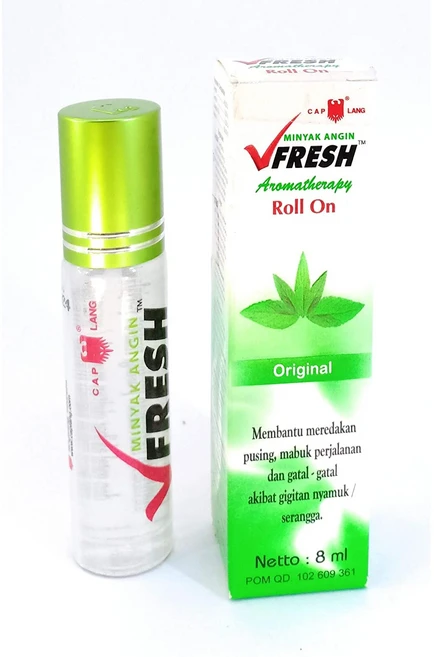 Eagle Brand (Cap Lang) V-Fresh (VFresh) 약용 아로마테라피 롤온 오일 오리지널 8 Ml (2피스), 1개, 8ml - 쿠팡