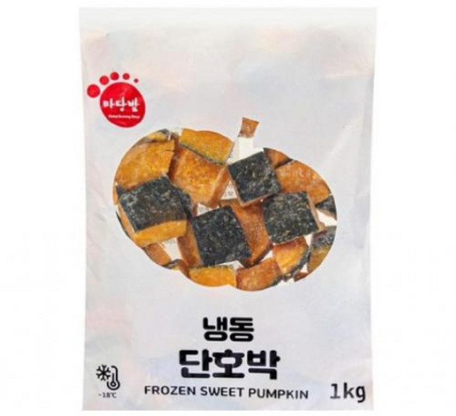 냉동단호박 유피 푸른원 1KG, 1개