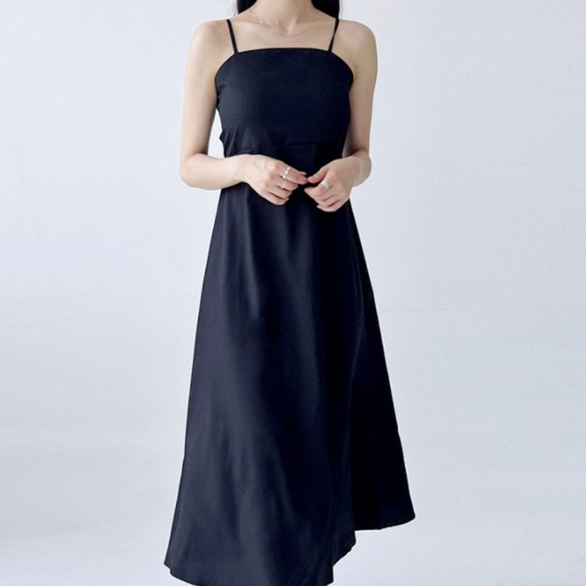 쫑쫑이의 HARU 백트임 롱 원피스 홀터넥 나시 원피스 비치 드레스