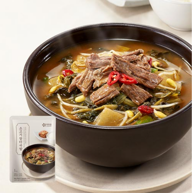 아워홈 소고기 장터 국밥, 3개, 400g