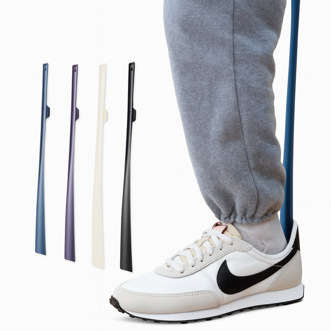 구마 롱 구두주걱 자석 현관문, 화이트, 1개