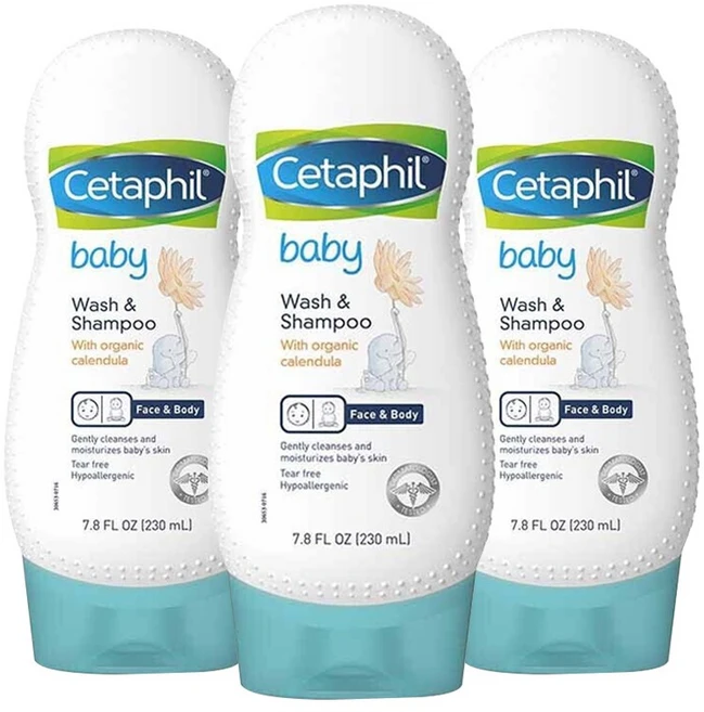 세타필 키즈 워시 & 샴푸 카렌듈라 함유, 3개, 230ml - 쿠팡