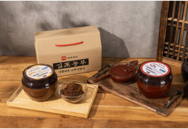 [김포농부] 상황버섯 고추장1kg 된장1kg / 전통재래식 프리미엄 선물세트, 2개, 1kg