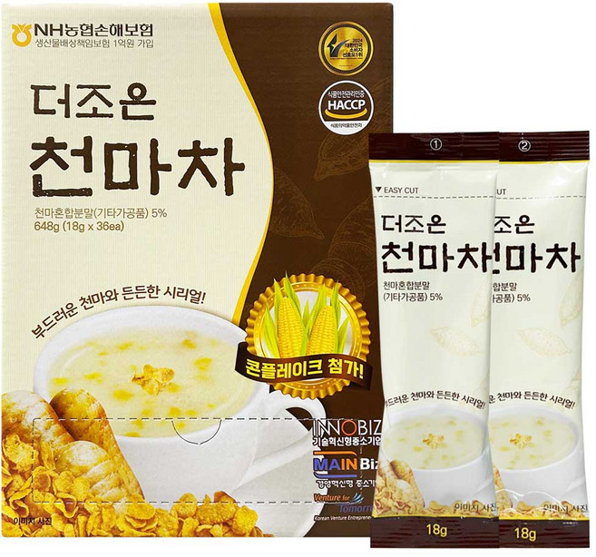 부드러운 천마와 든든한 시리얼 더조은 천마차, 18g, 36개입, 1개