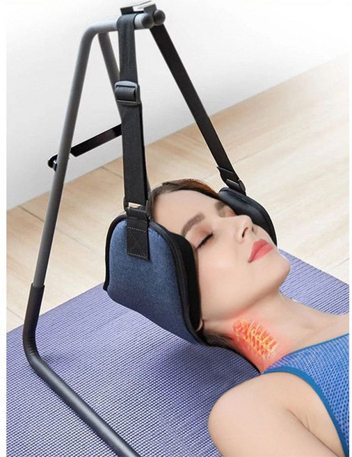 목교정해먹 넥해먹 거북목 목 스트레칭 일자목 견인기 교정기, A. 옥스포드 천+메모리 폼