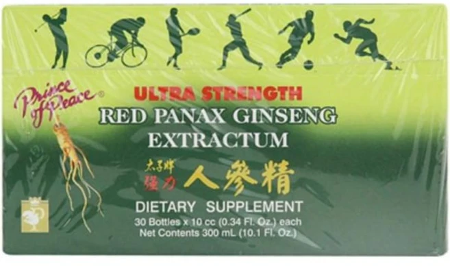 Prince of Peace Ultra Strength Red Panax Ginseng Extractum 10 cc vials - 30 vials, 1개 - 쿠팡