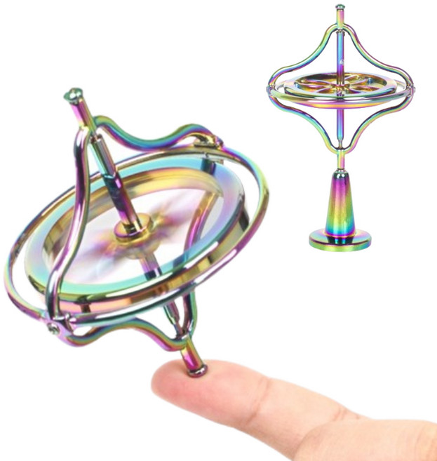 HB153 2세대 메탈 자이로스코프팽이 자이로스코프, 레인보우, 1개