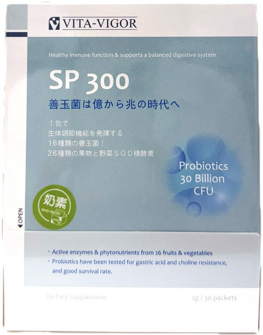VITA-VIGOR SP 300 300億益生菌 26種蔬果酵素, 1個, 30份
