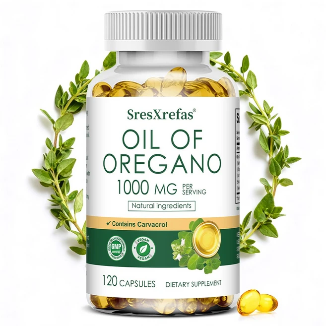 오레가노 캡슐 - 카바크롤 함유 야생 지중해 오레가노, 3개, 60정 - 쿠팡